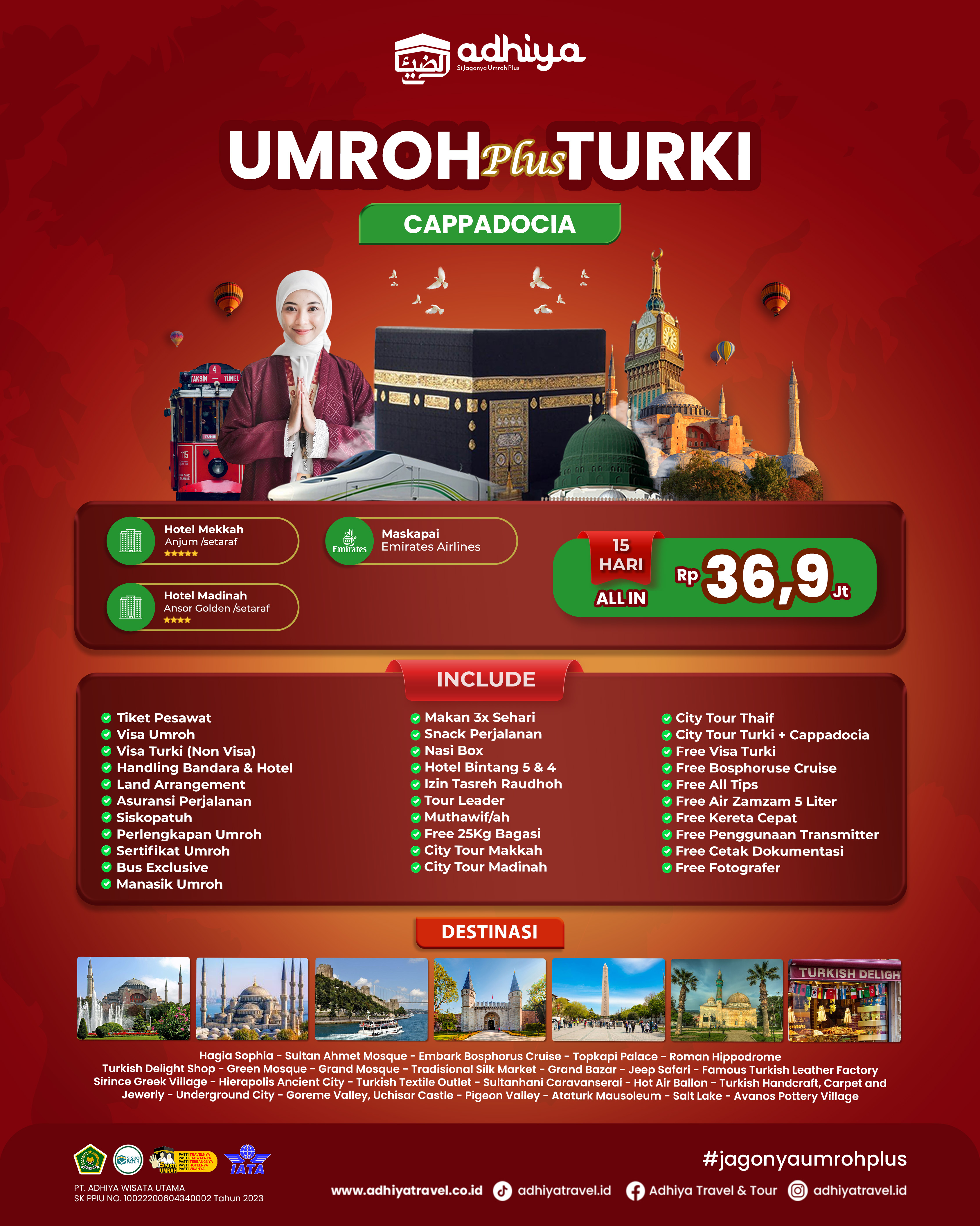 Umroh plus Turki 15D 150626 RE 140626