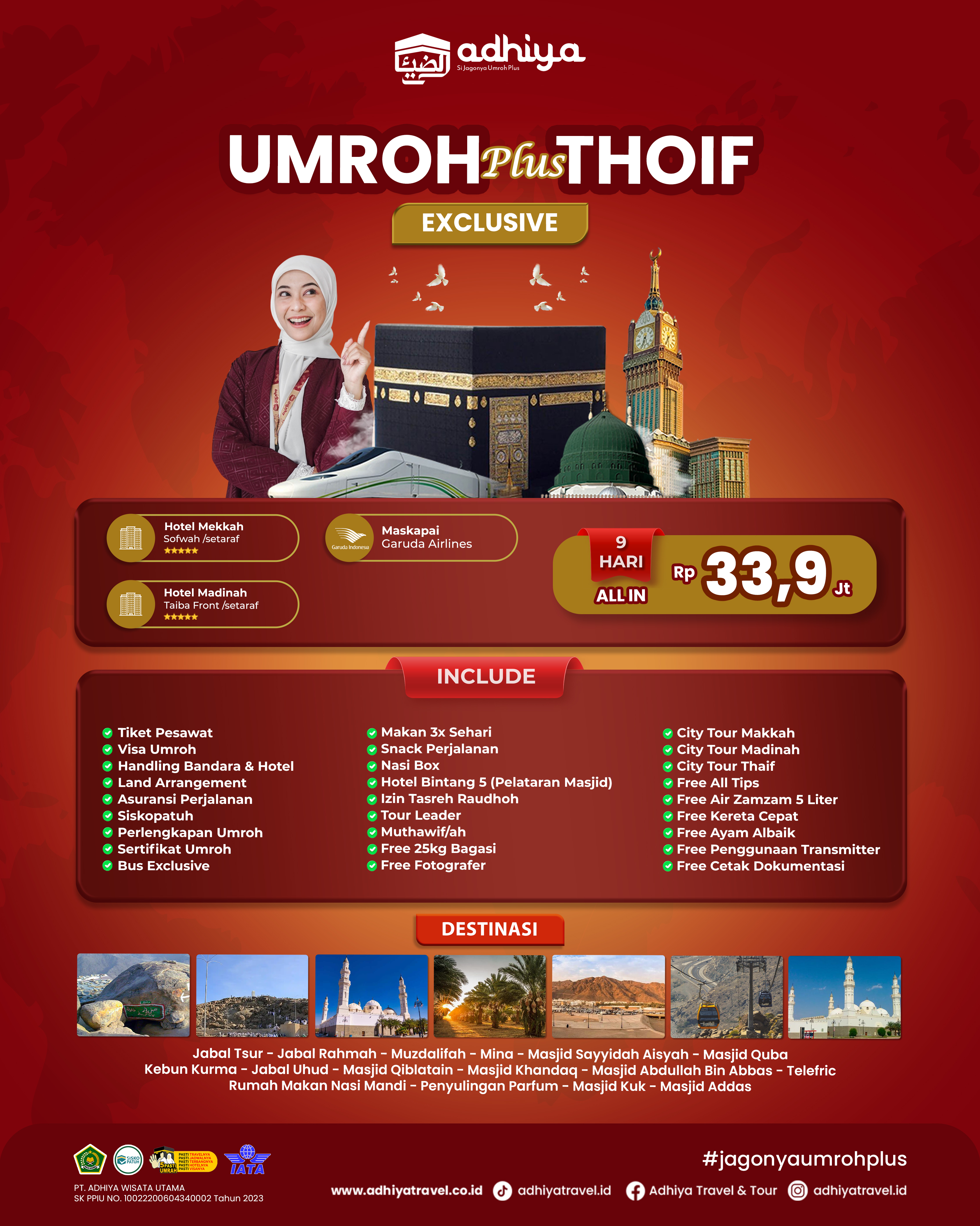 Umroh plus Thaif 9D Exclusive 200626 