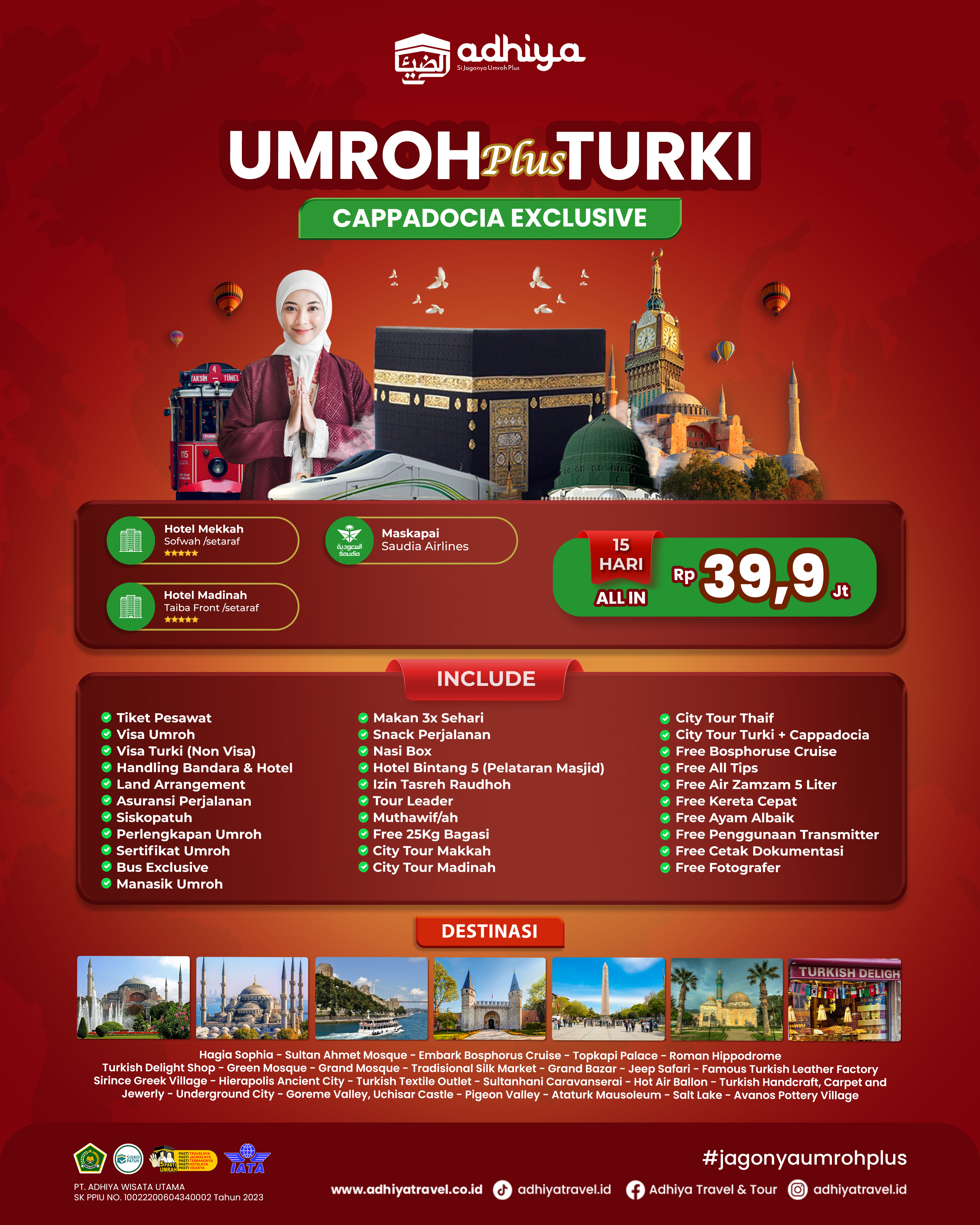 Umroh plus Turki Exclusive 15D 130626